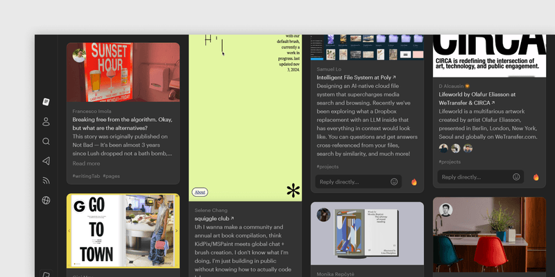 Francesco's article featured on Read.cv's homepage