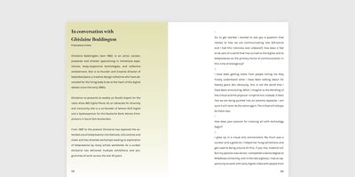 Conversation with Ghislaine Boddington from the exhibition catalogue